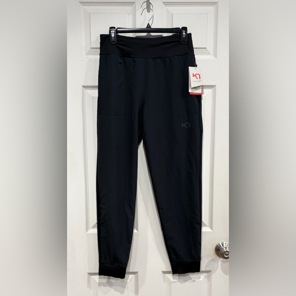 Kari Traa Women's Small Thale Jogger Pants Black NWT Elastic Waist Drawstring